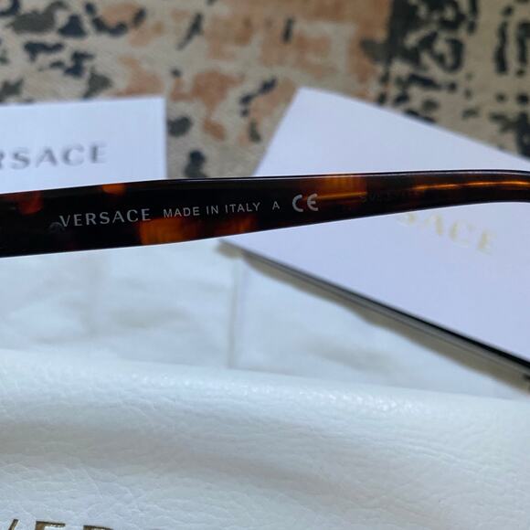 Versace Eyeglass Frames Women’s Gold Tortoise Shell main image 9